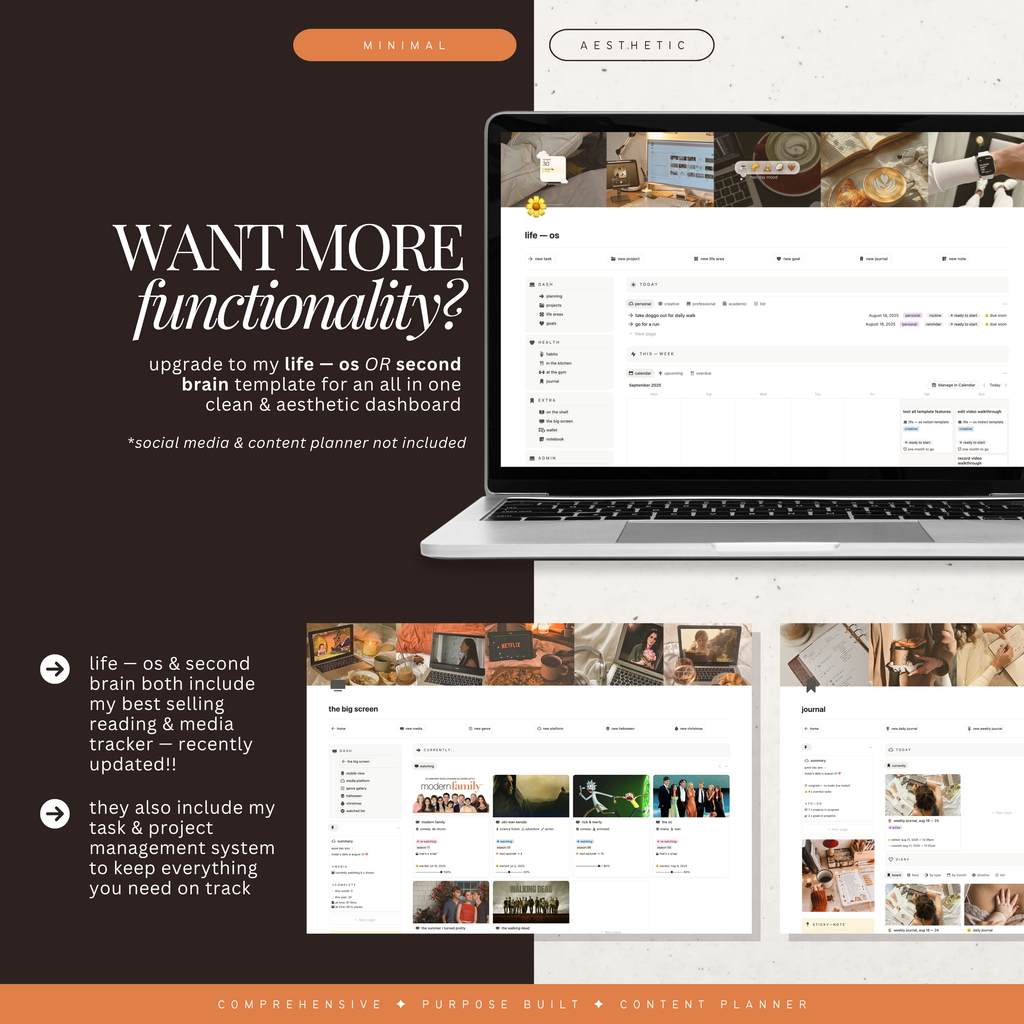 social media & content planner | notion template