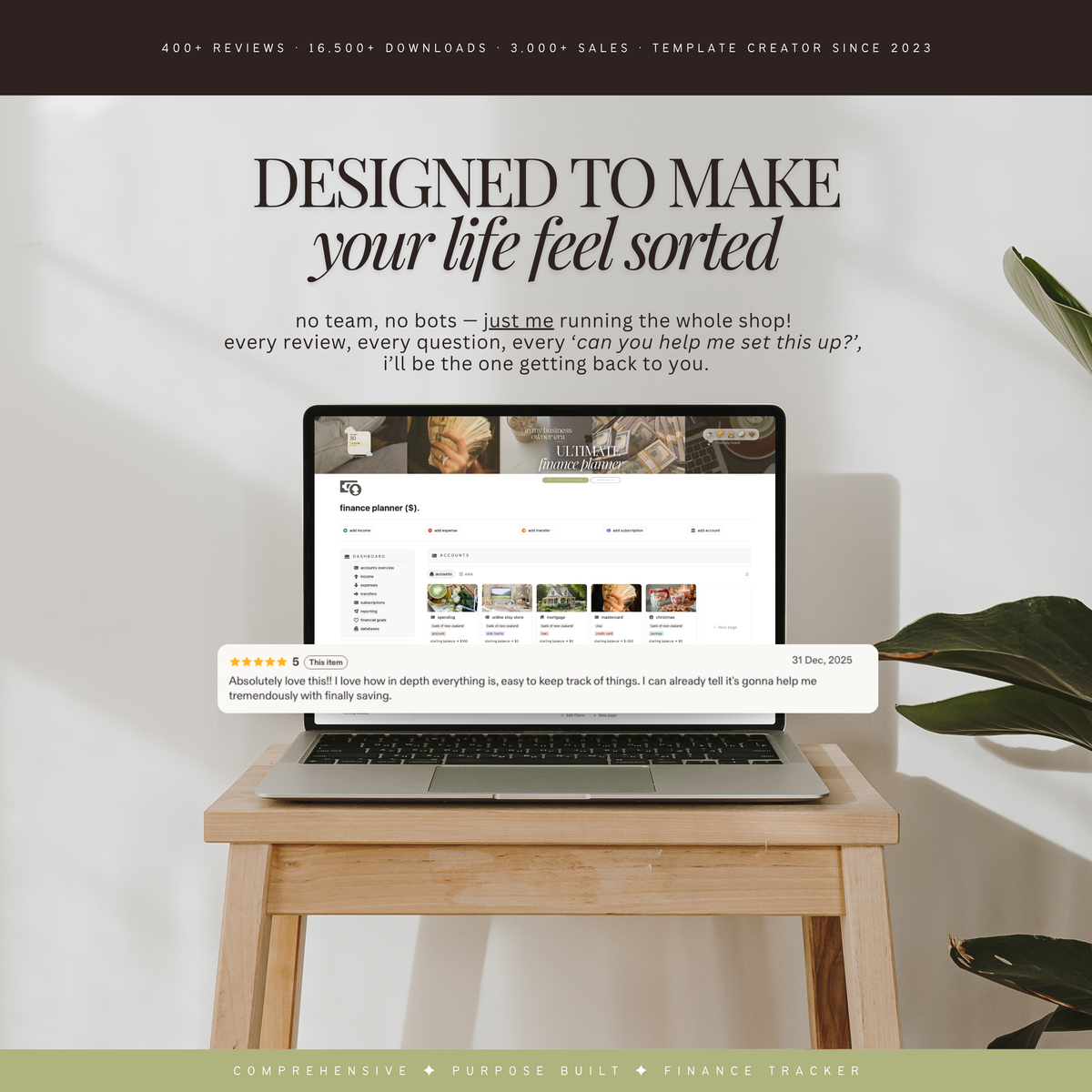 finance & budget planner | notion template