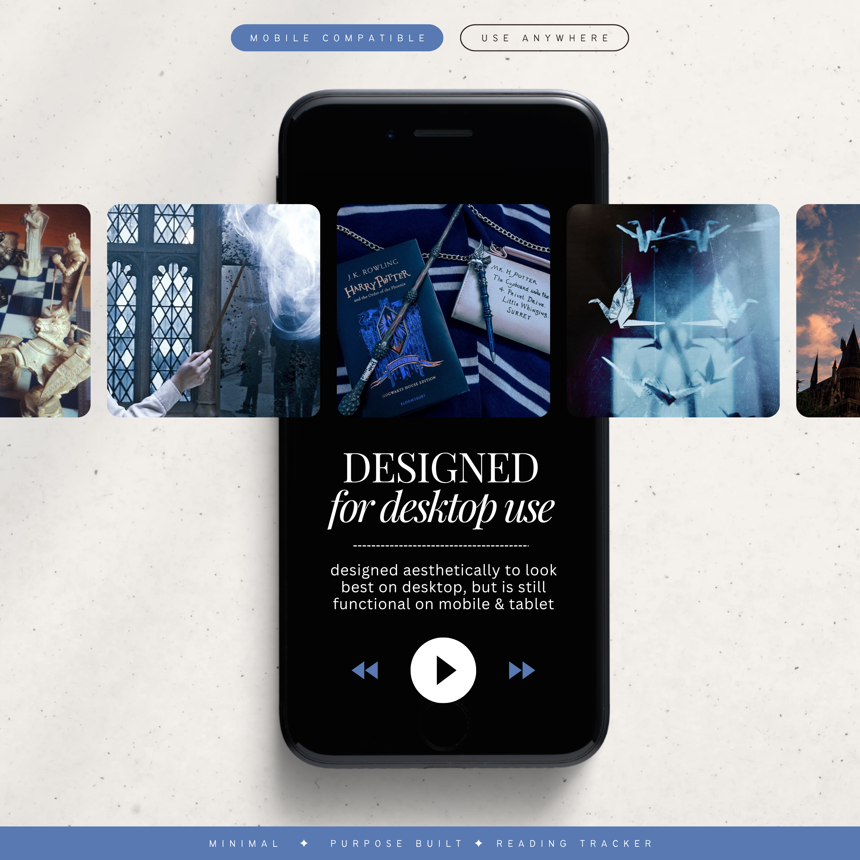 book & reading tracker | notion template [sapphire arcana theme]