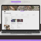 the cozy duo | notion template [reading & media bundle]