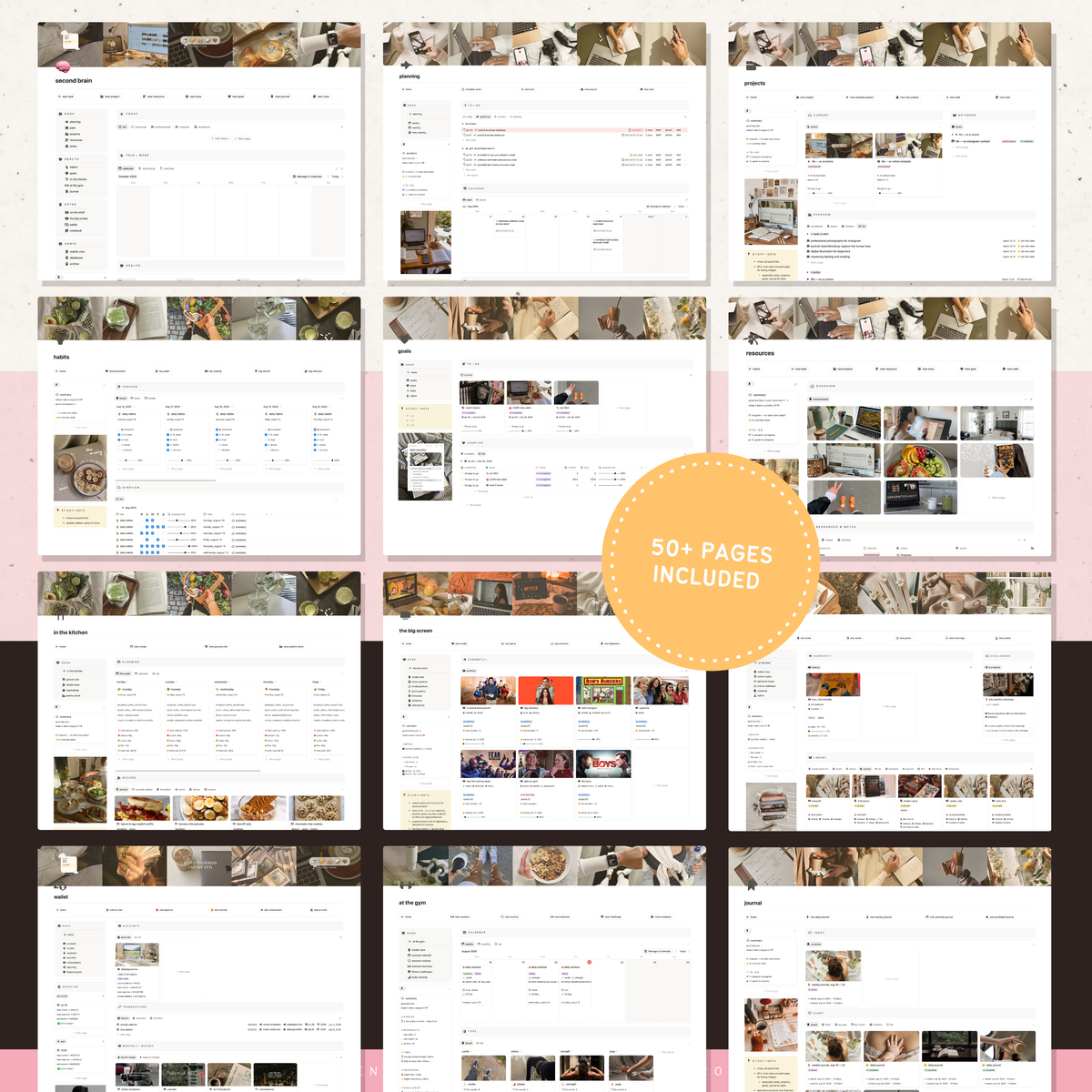 second brain & para method | notion template