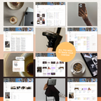 social media & content planner + instagram grid preview | notion template